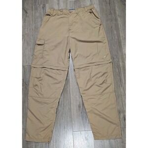 BASS COMPETITION Men XL Lightweight Olive Lotuskin Pants/zip off Shorts 1355